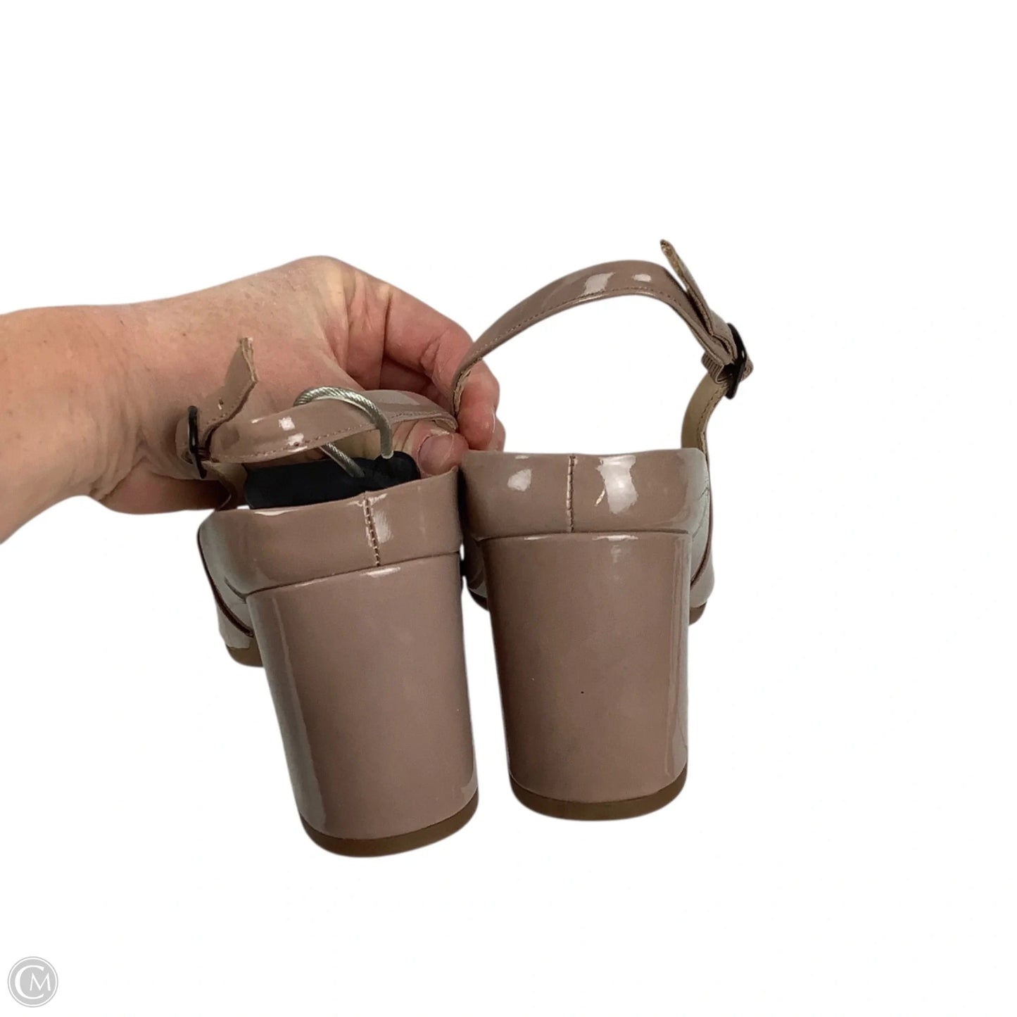 Shoes Heels Block By Abeo In Beige, Size: 7.5