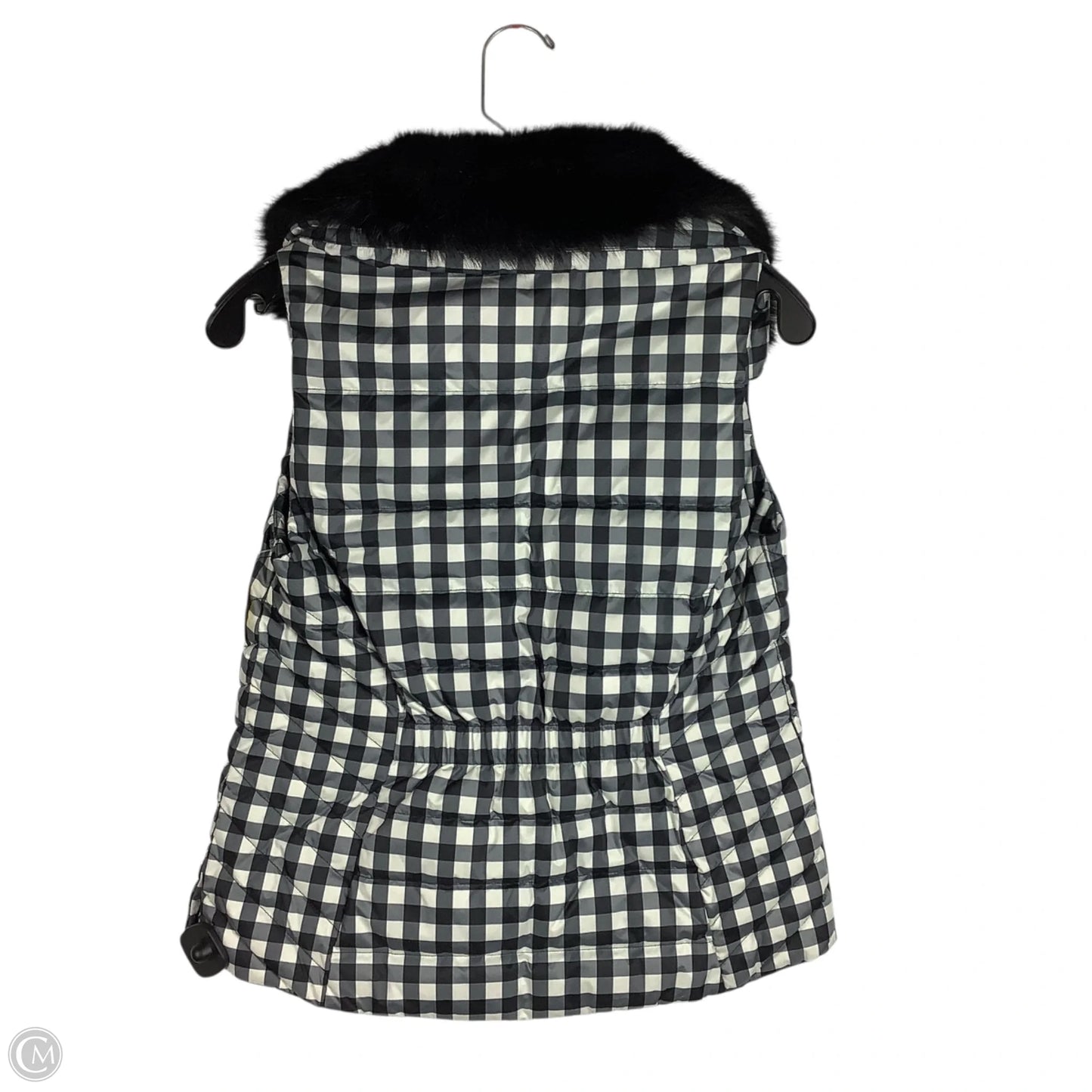 Vest Puffer & Quilted By Talbots In Checkered Pattern, Size: S petite