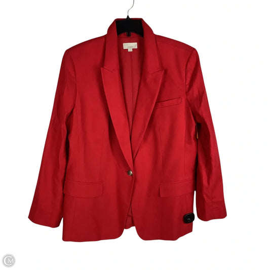 Blazer By Loft In Red, Size: 16
