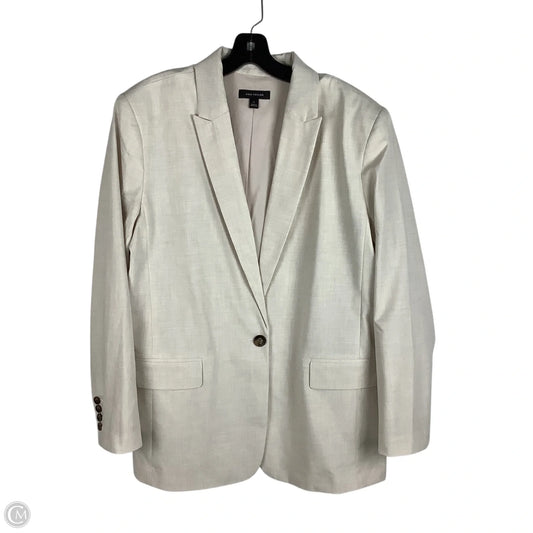 Blazer By Ann Taylor In Cream, Size: 16