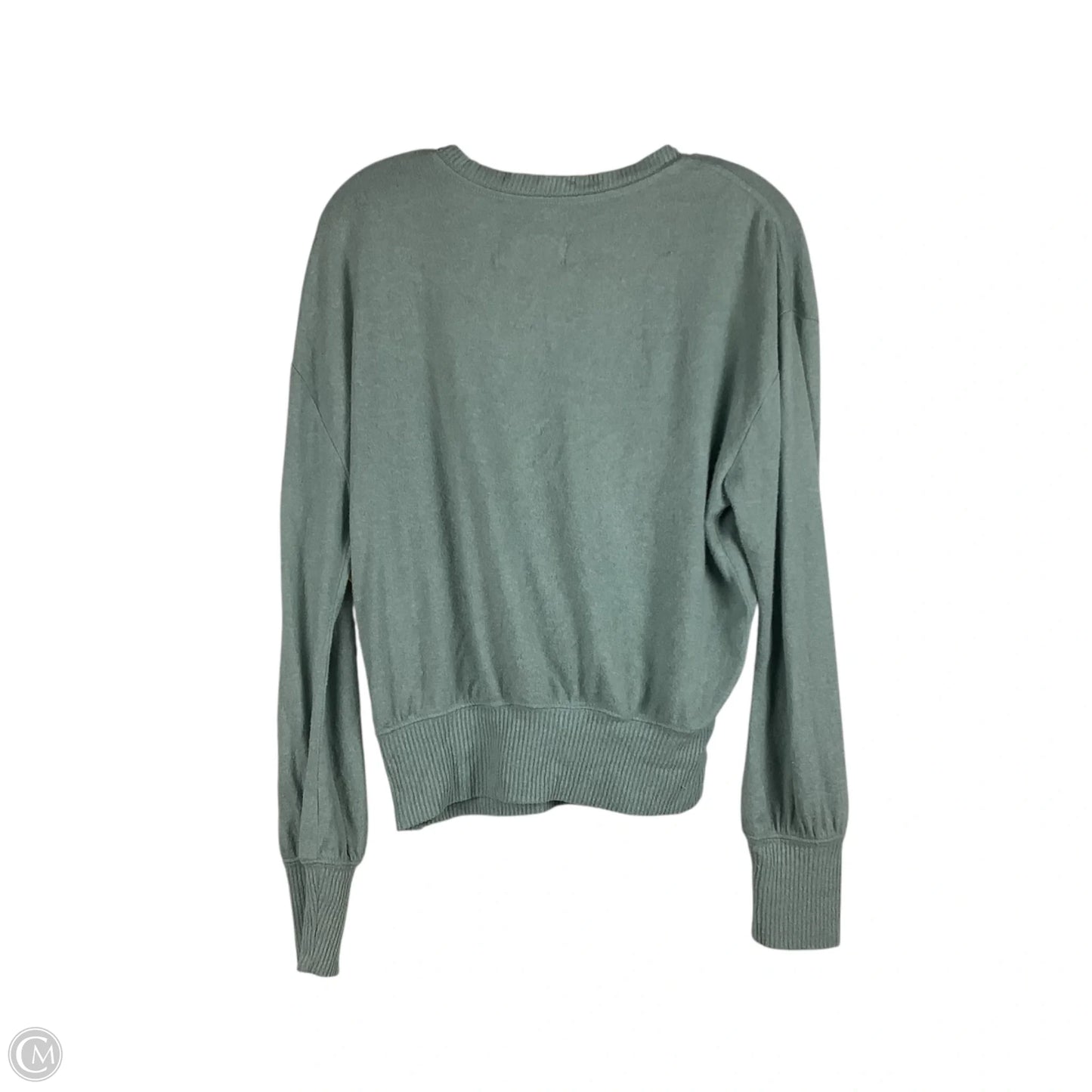 Top Long Sleeve By Anthropologie In Green, Size: S
