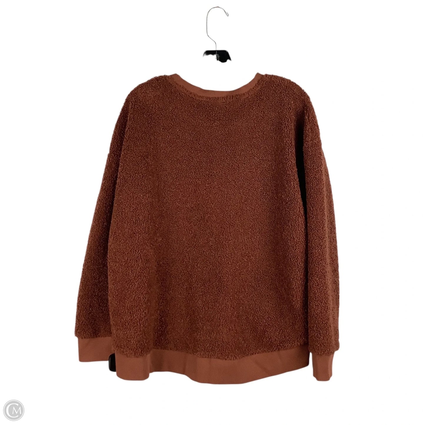 Sweatshirt Collar By Kenneth Cole In Copper, Size: L