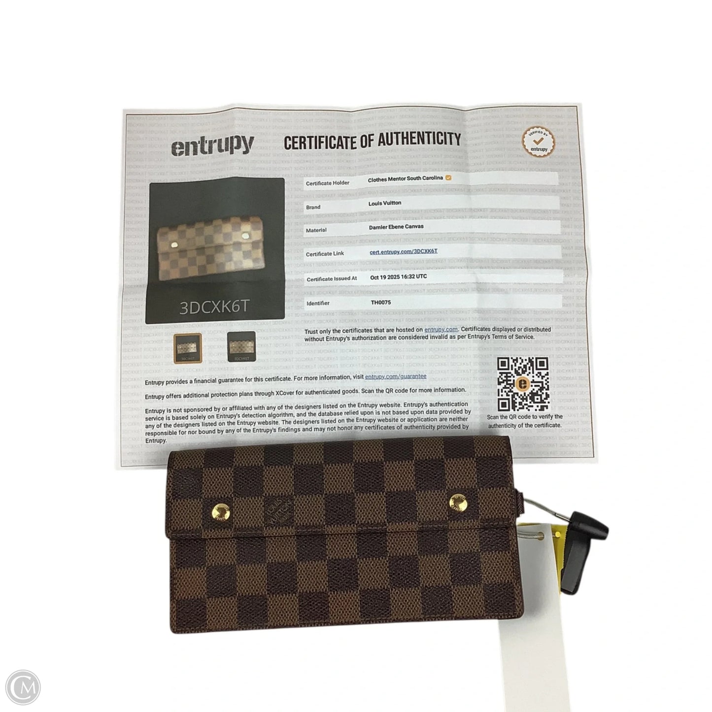 Wallet Luxury Designer By Louis Vuitton, Size: Medium