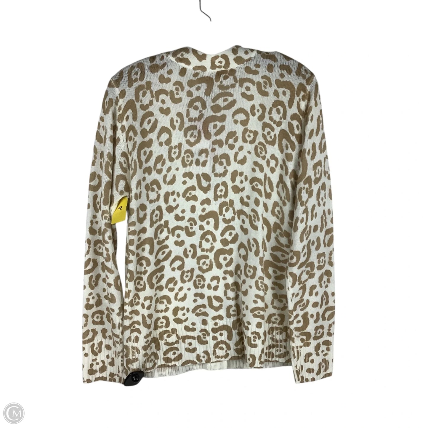 Sweater Cardigan By Andree By Unit In Animal Print, Size: M