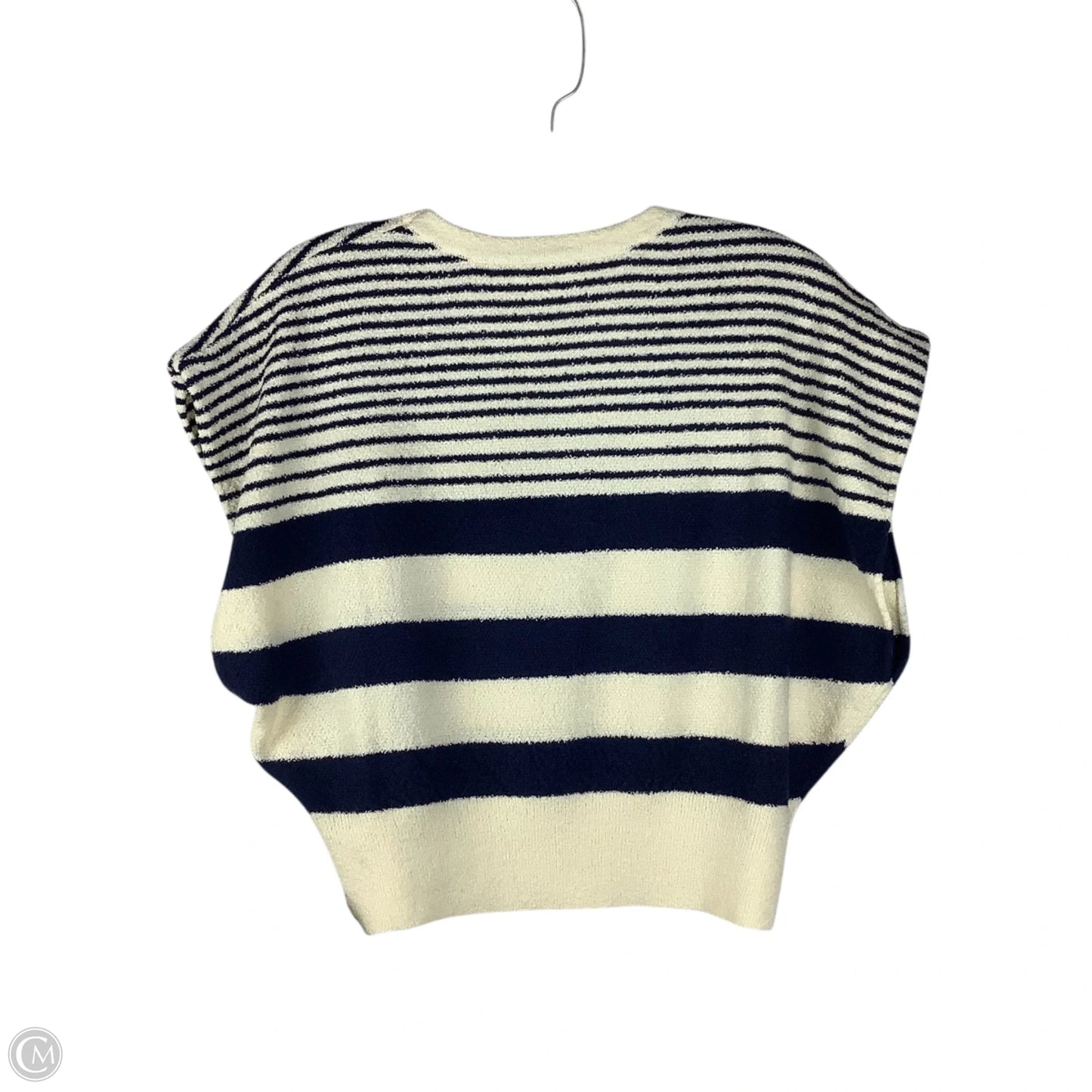 Top Short Sleeve By Vestique In Striped Pattern, Size: M