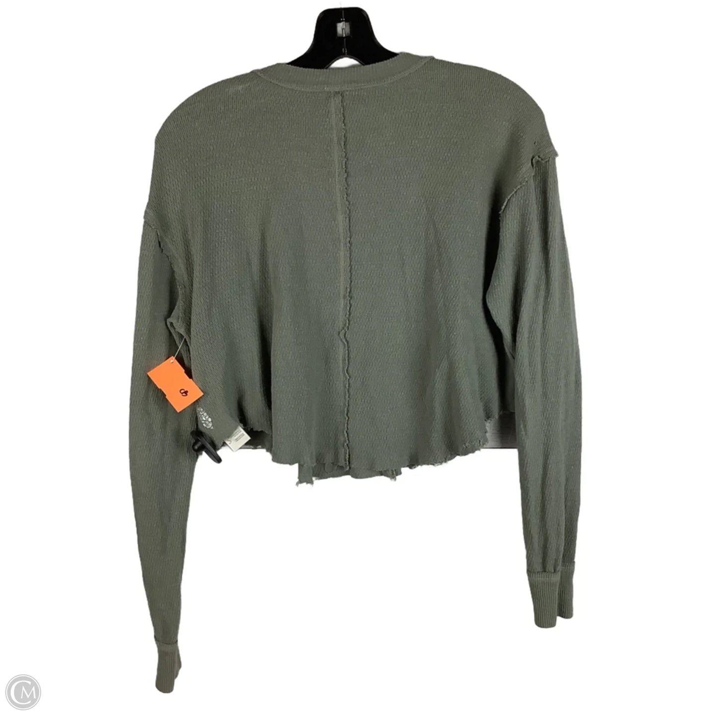 Top Long Sleeve By Free People In Green, Size: S
