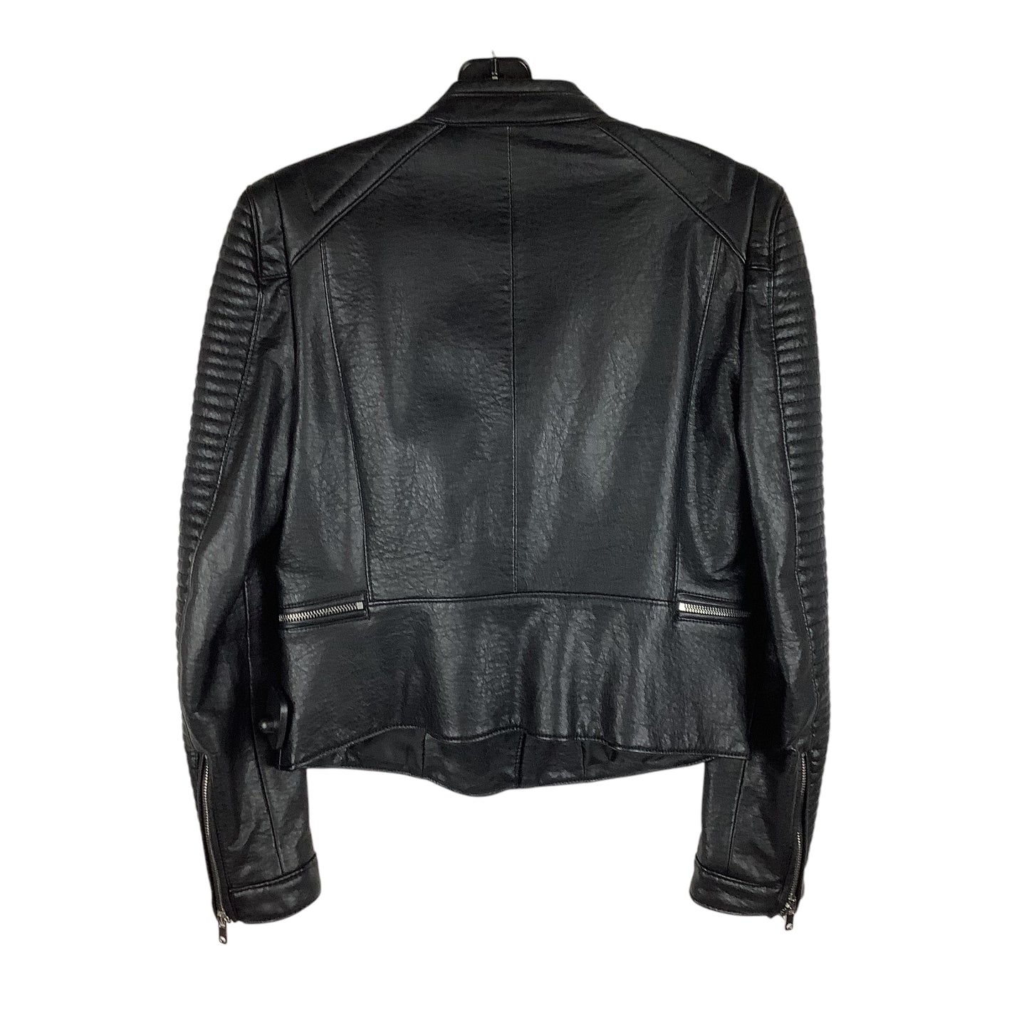 Jacket Moto By Zara Basic In Black, Size: M