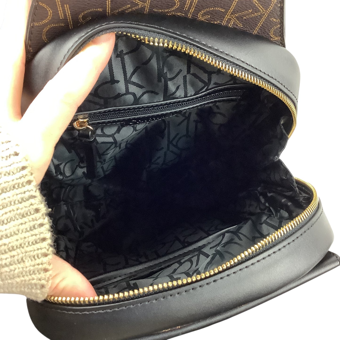 Crossbody/Backpack By Calvin Klein, Size: Large