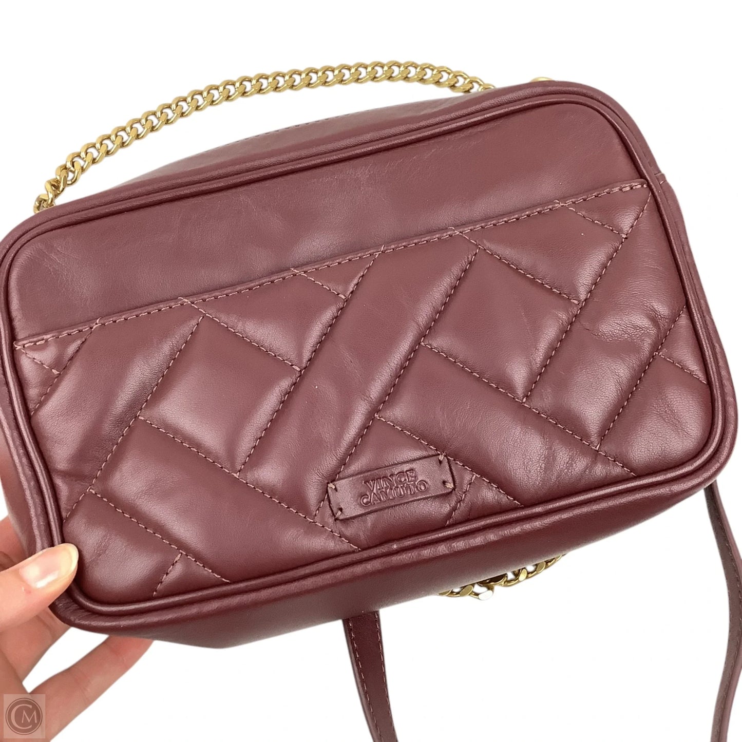 Crossbody Leather By Vince Camuto, Size: Medium