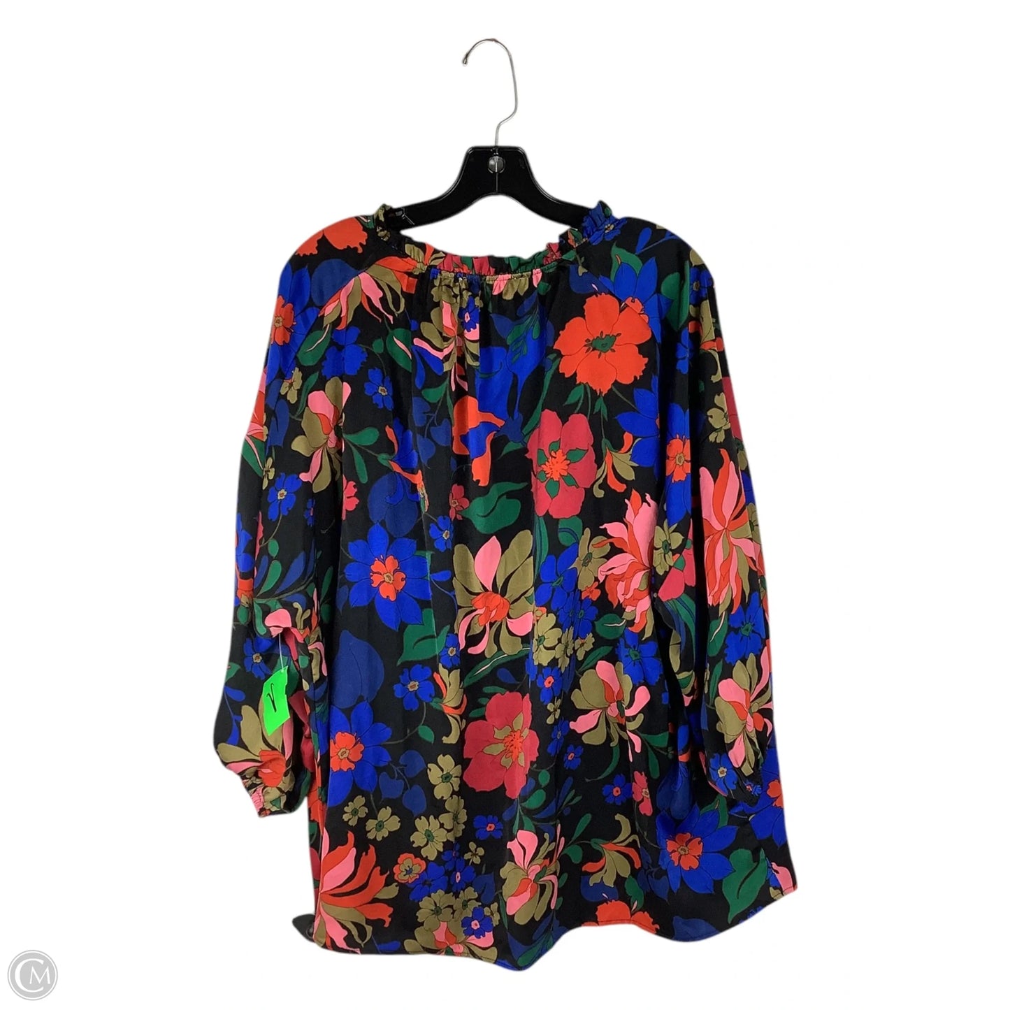 Top Long Sleeve By Entro In Floral Print, Size: L