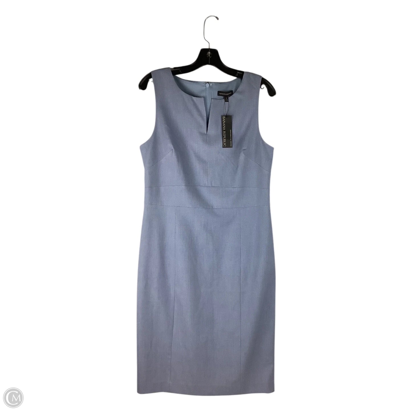 Dress Casual Midi By Banana Republic In Blue, Size: 12