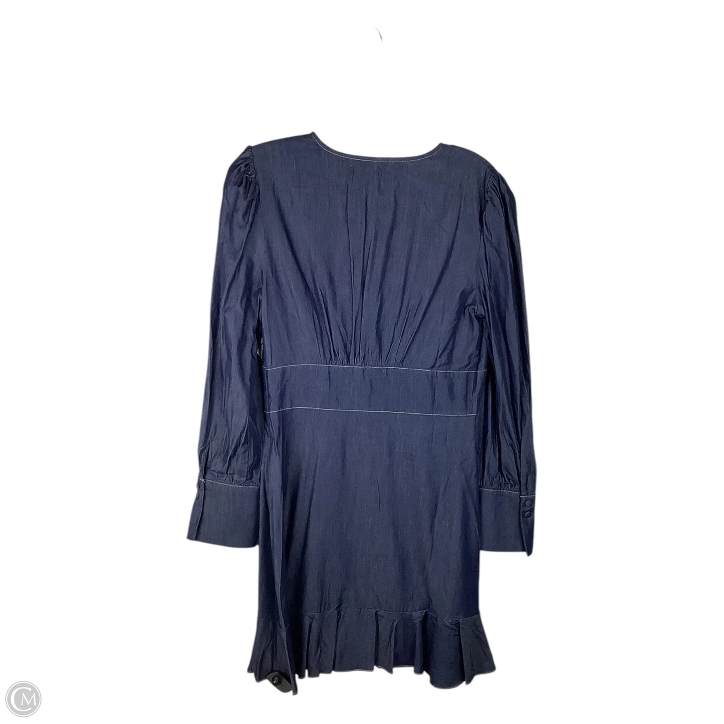 Dress Casual Midi By Moon River In Blue Denim, Size: M