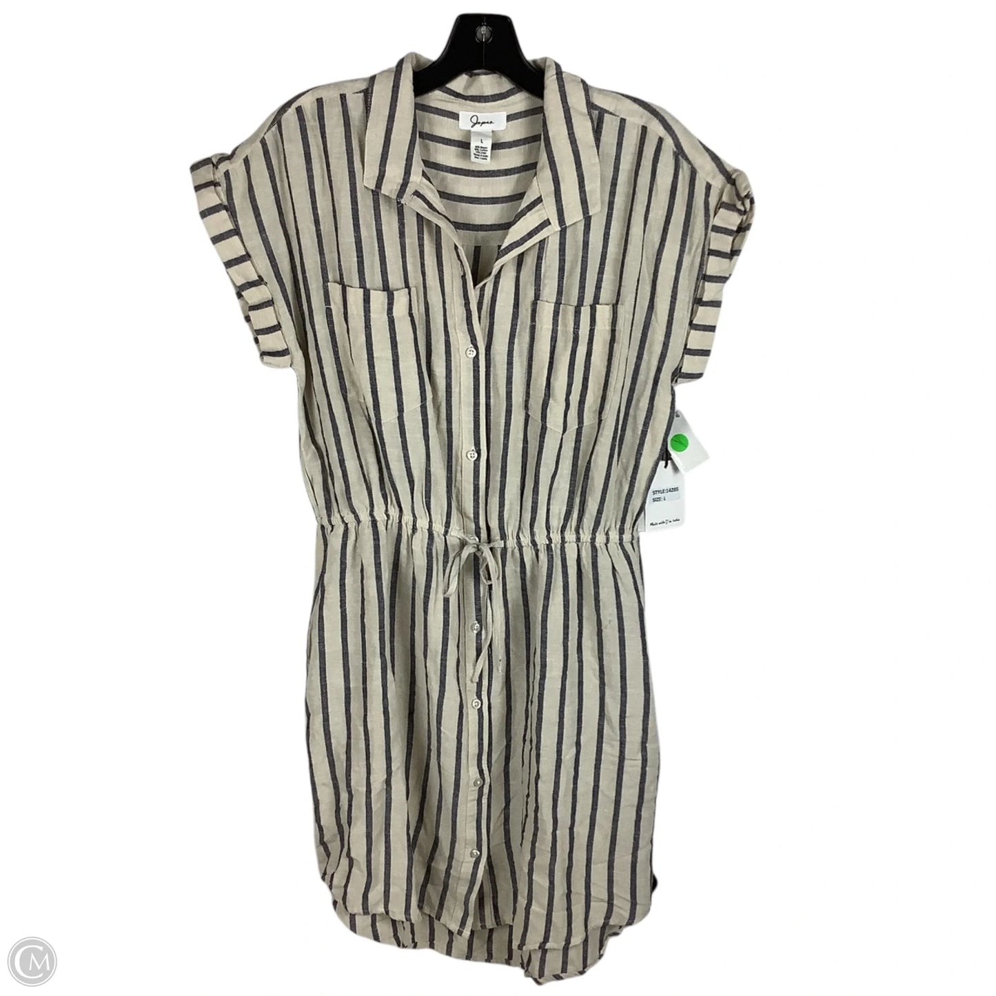 Dress Casual Short By Japna In Striped Pattern, Size: L