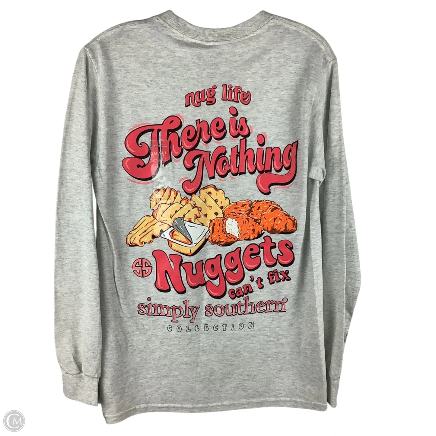 Top Long Sleeve By Clothes Mentor In Grey, Size: S