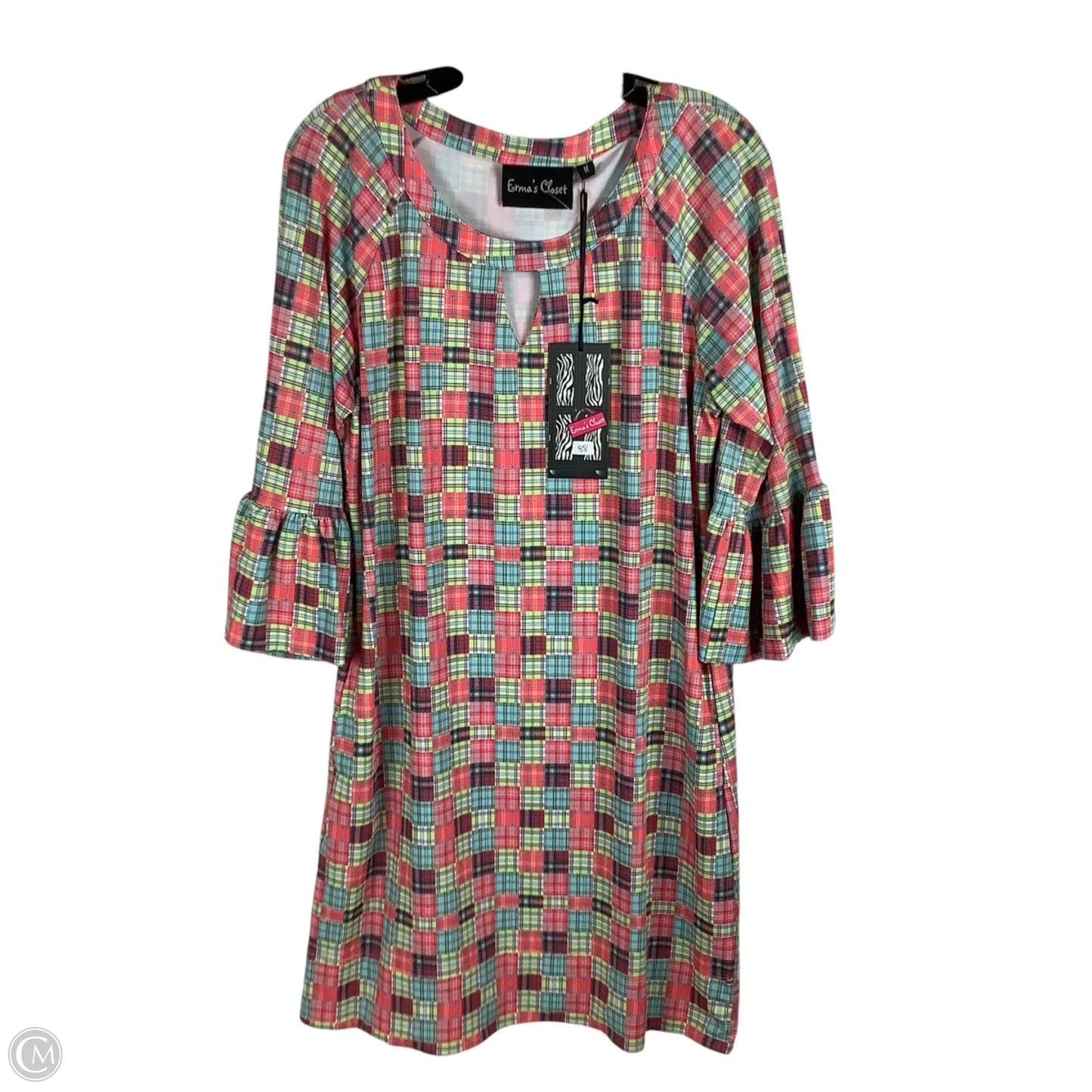 Dress Casual Midi By Clothes Mentor In Plaid Pattern, Size: M