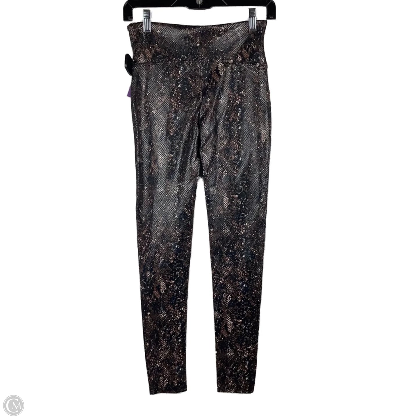 Athletic Leggings By Spanx In Snakeskin Print, Size: M