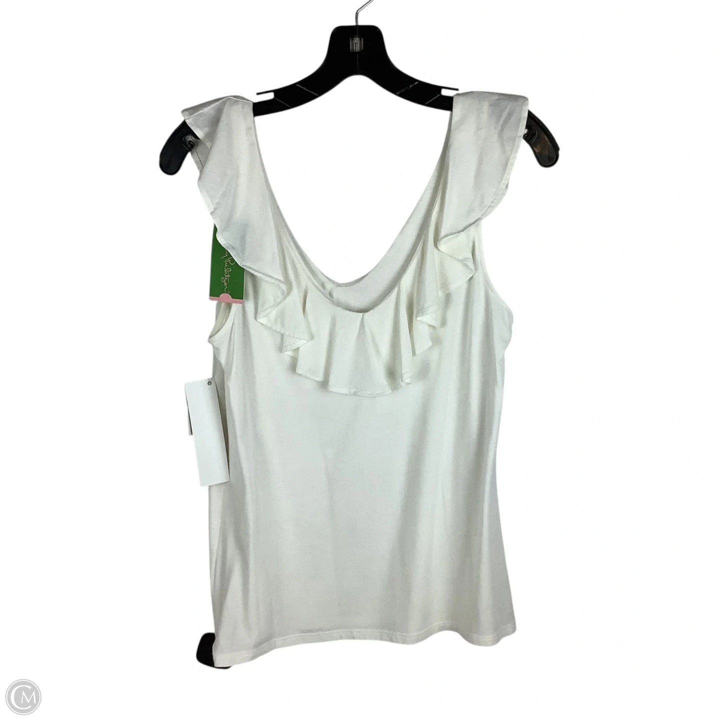 Top Sleeveless Designer By Lilly Pulitzer In Cream, Size: S