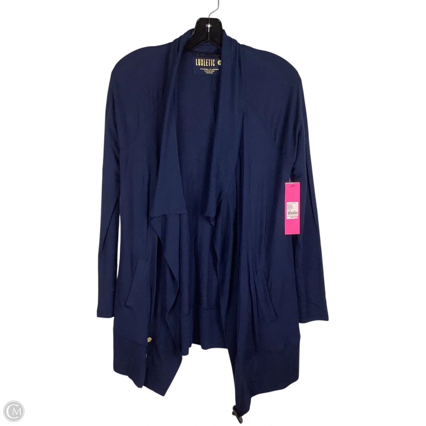 Sweater Cardigan Designer By Lilly Pulitzer In Navy, Size: Xs