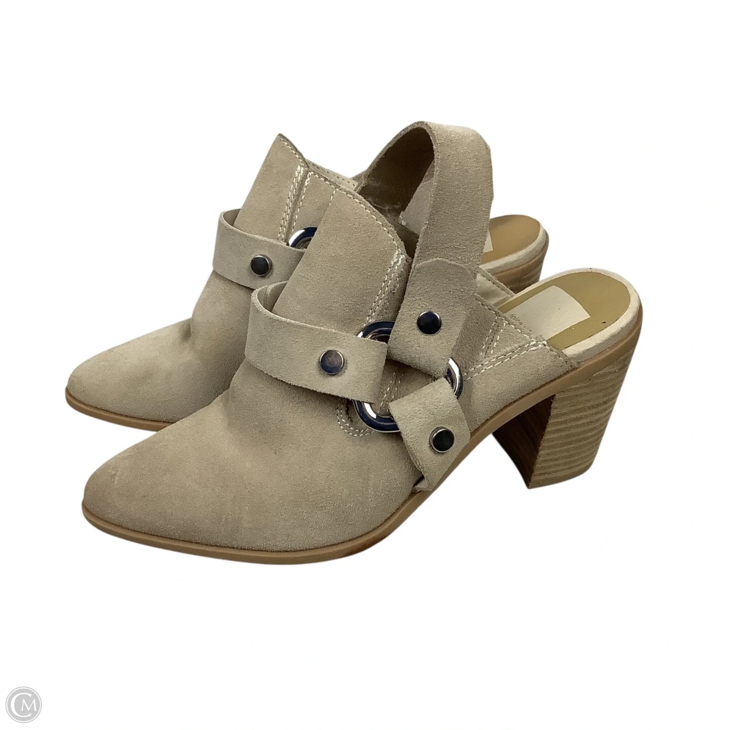 Sandals Heels Block By Dolce Vita In Tan, Size: 8