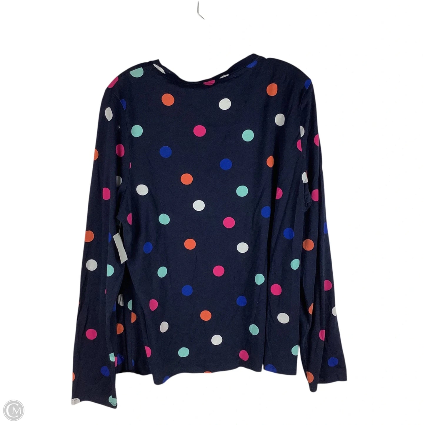 Top Long Sleeve By Crown And Ivy In Polkadot Pattern, Size: Xxl