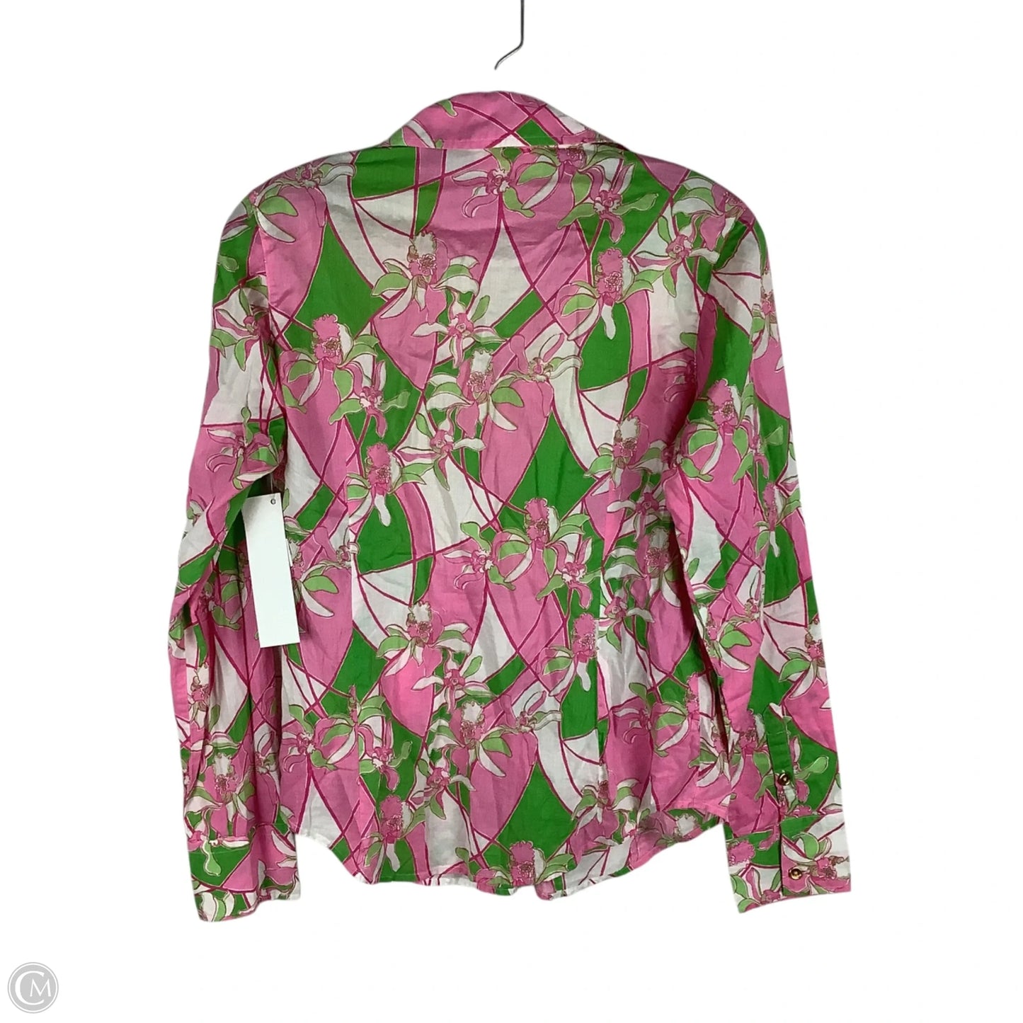 Top Long Sleeve Designer By Lilly Pulitzer In Pink, Size: 8