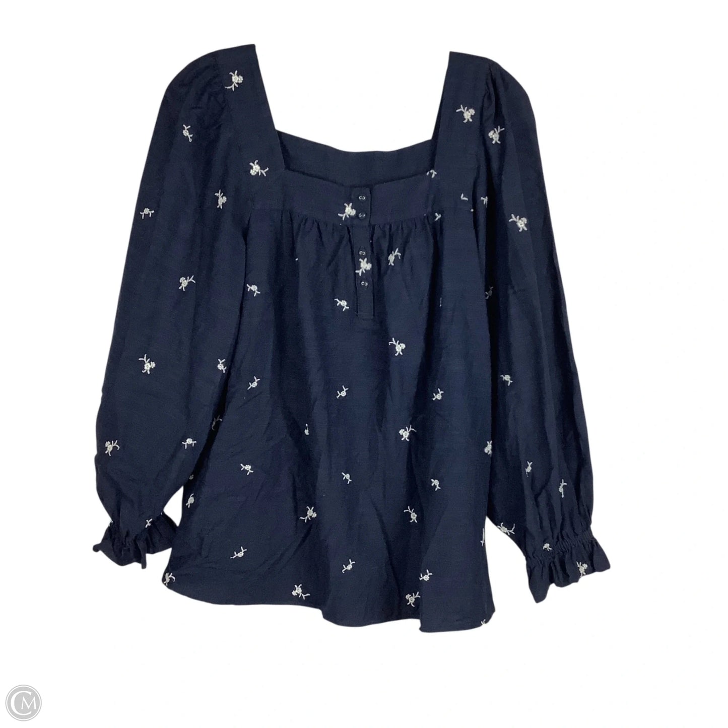 Top Long Sleeve By Lc Lauren Conrad In Navy, Size: Xs
