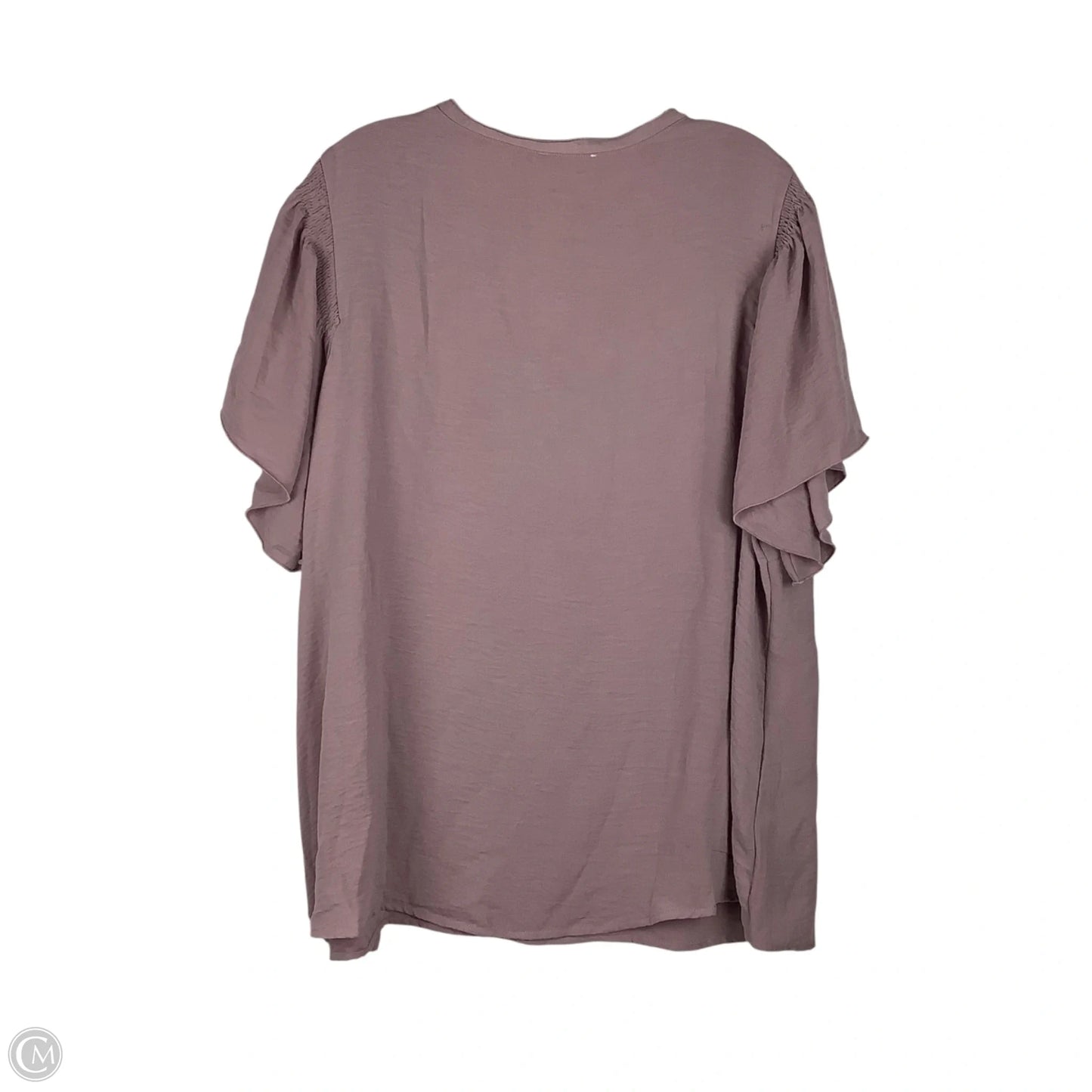 Top Short Sleeve By Clothes Mentor In Purple, Size: 2x