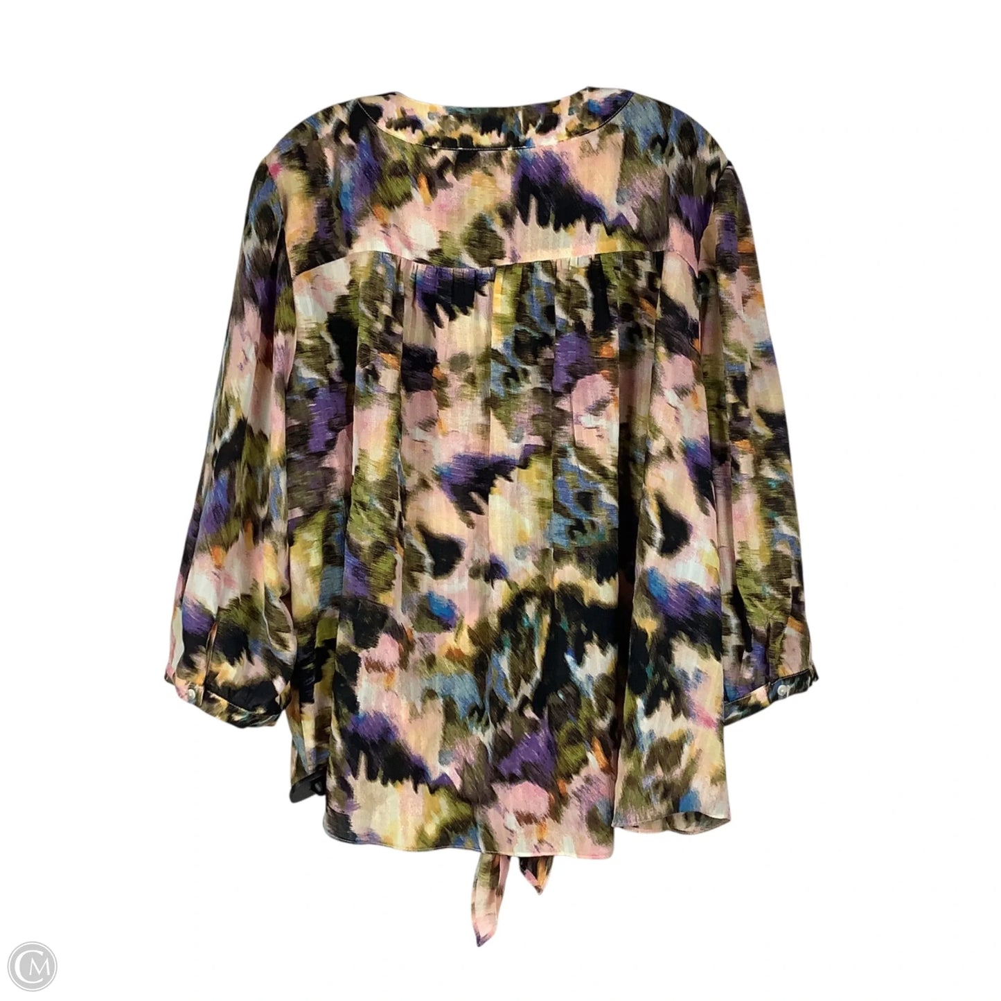 Top Long Sleeve By Rose And Olive In Multi-colored, Size: 2x