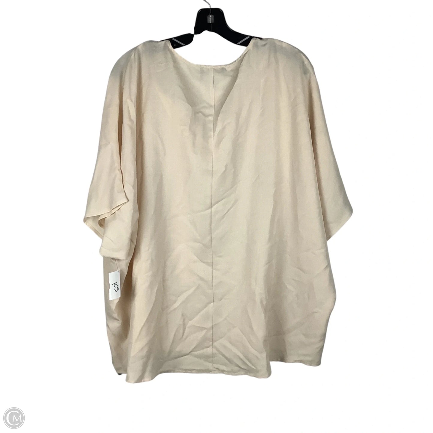 Top Short Sleeve By Clothes Mentor In Cream, Size: Xl