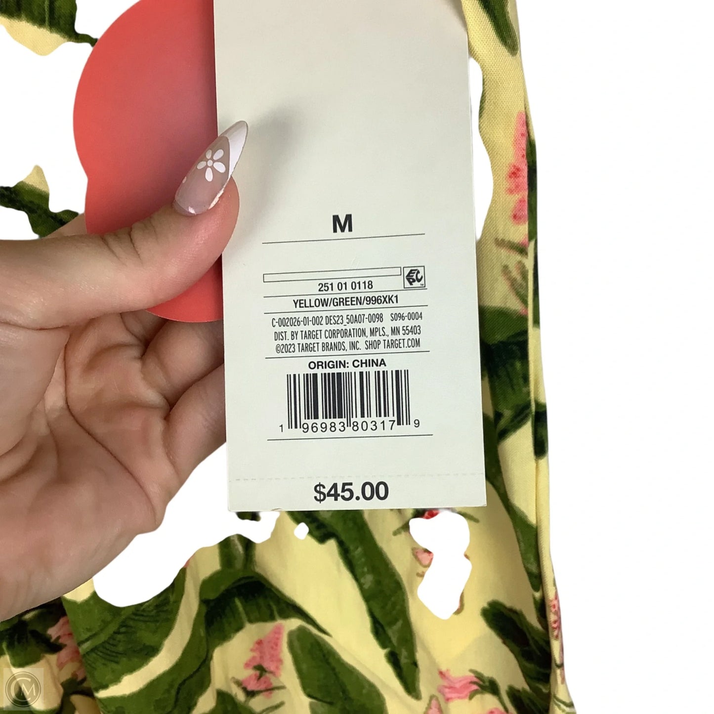 Jumpsuit By Target-designer In Floral Print, Size: M