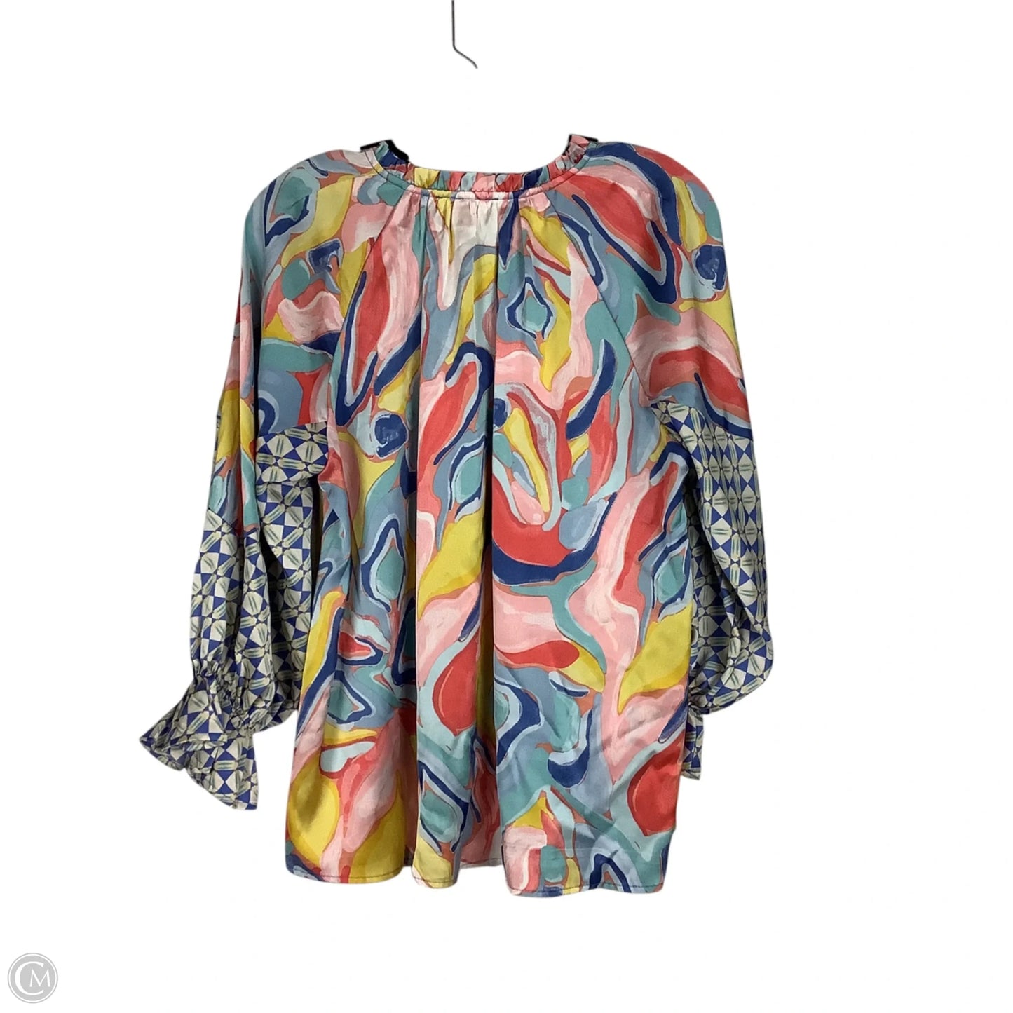 Top Long Sleeve By Entro In Multi-colored, Size: M