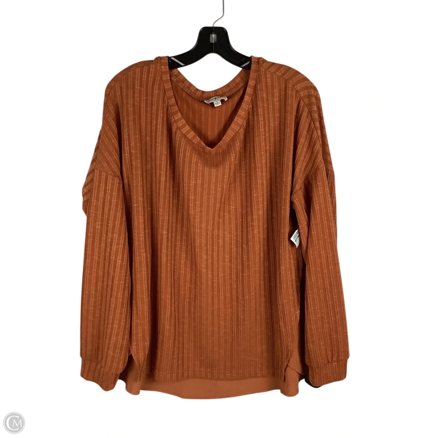 Top Long Sleeve By Umgee In Orange, Size: L