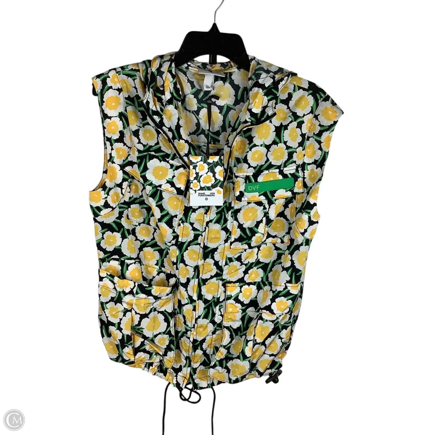 Vest Windbreaker By Target-designer In Floral Print, Size: Xxs (oversized fit)