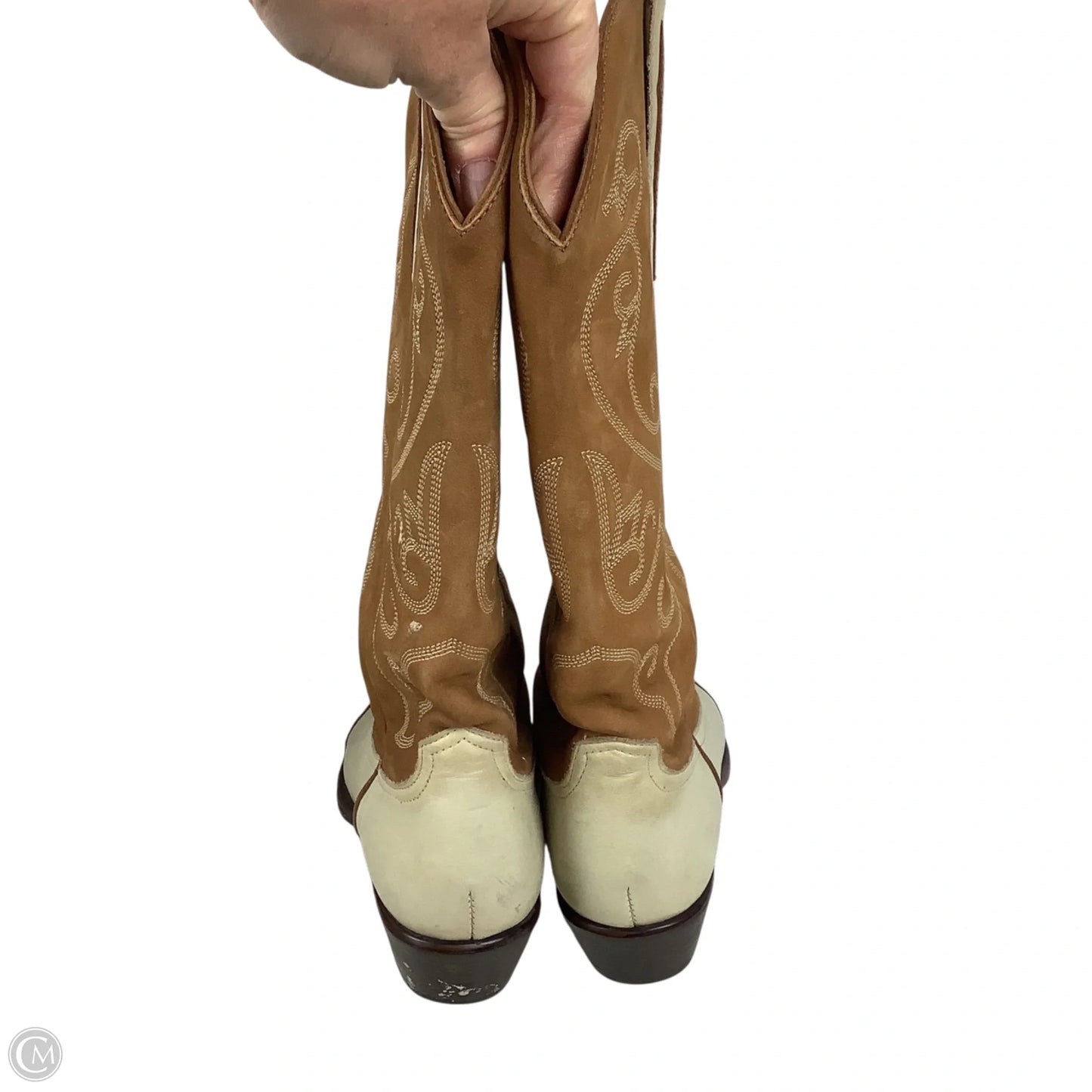 Boots Western By Nine West In Brown, Size: 6.5