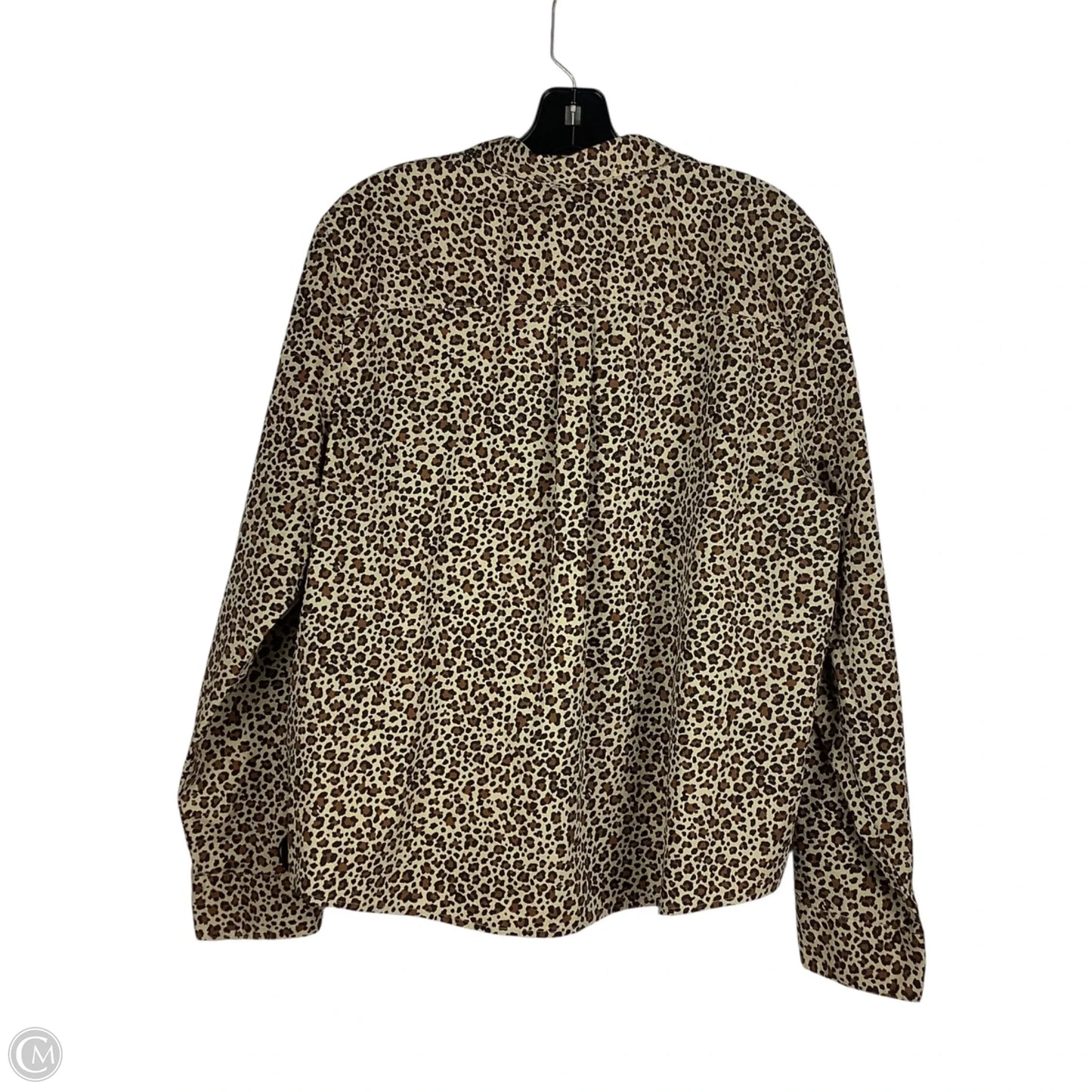Top Long Sleeve By J. Crew In Animal Print, Size: Xl