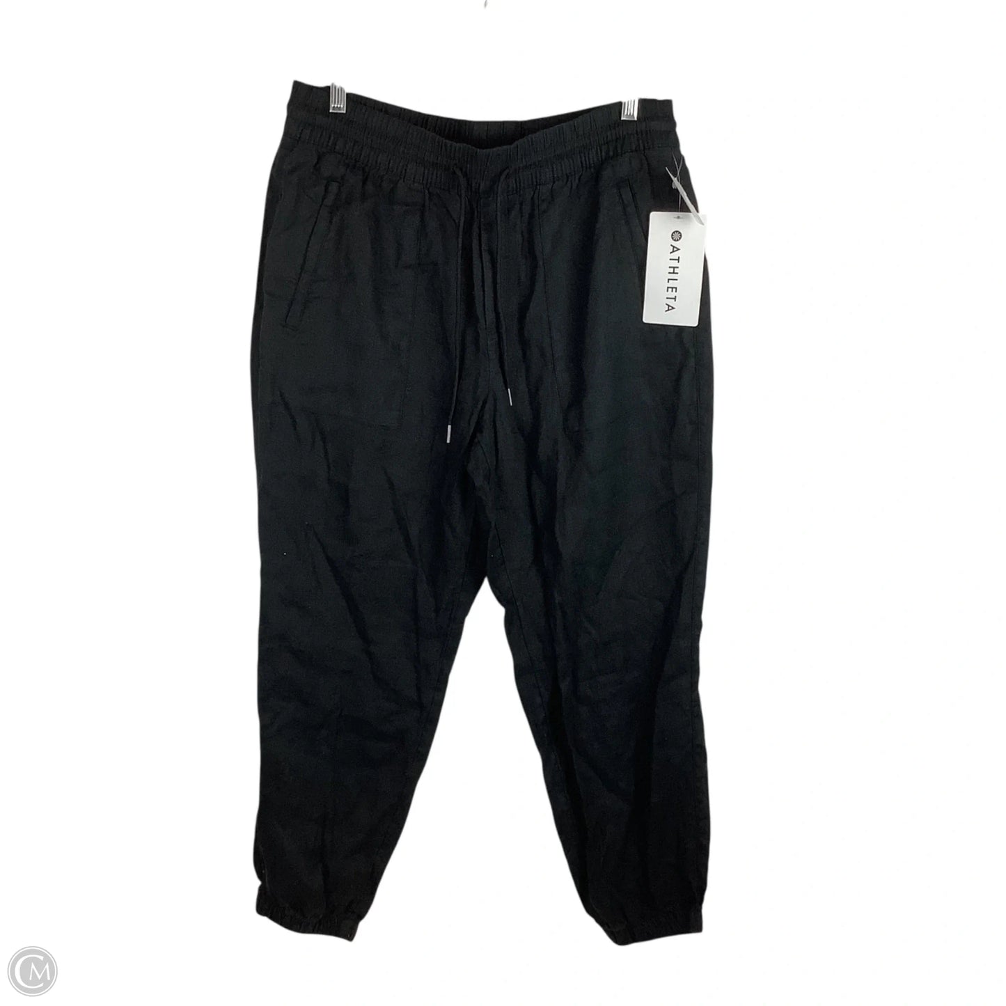 Pants Linen By Athleta In Black, Size: M PETITE
