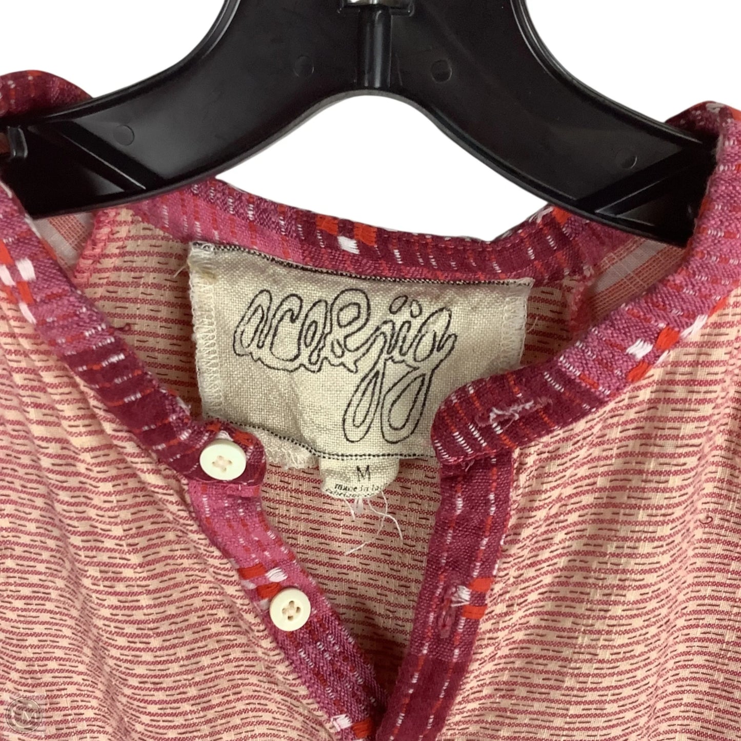 Top Short Sleeve By Clothes Mentor In Pink, Size: M