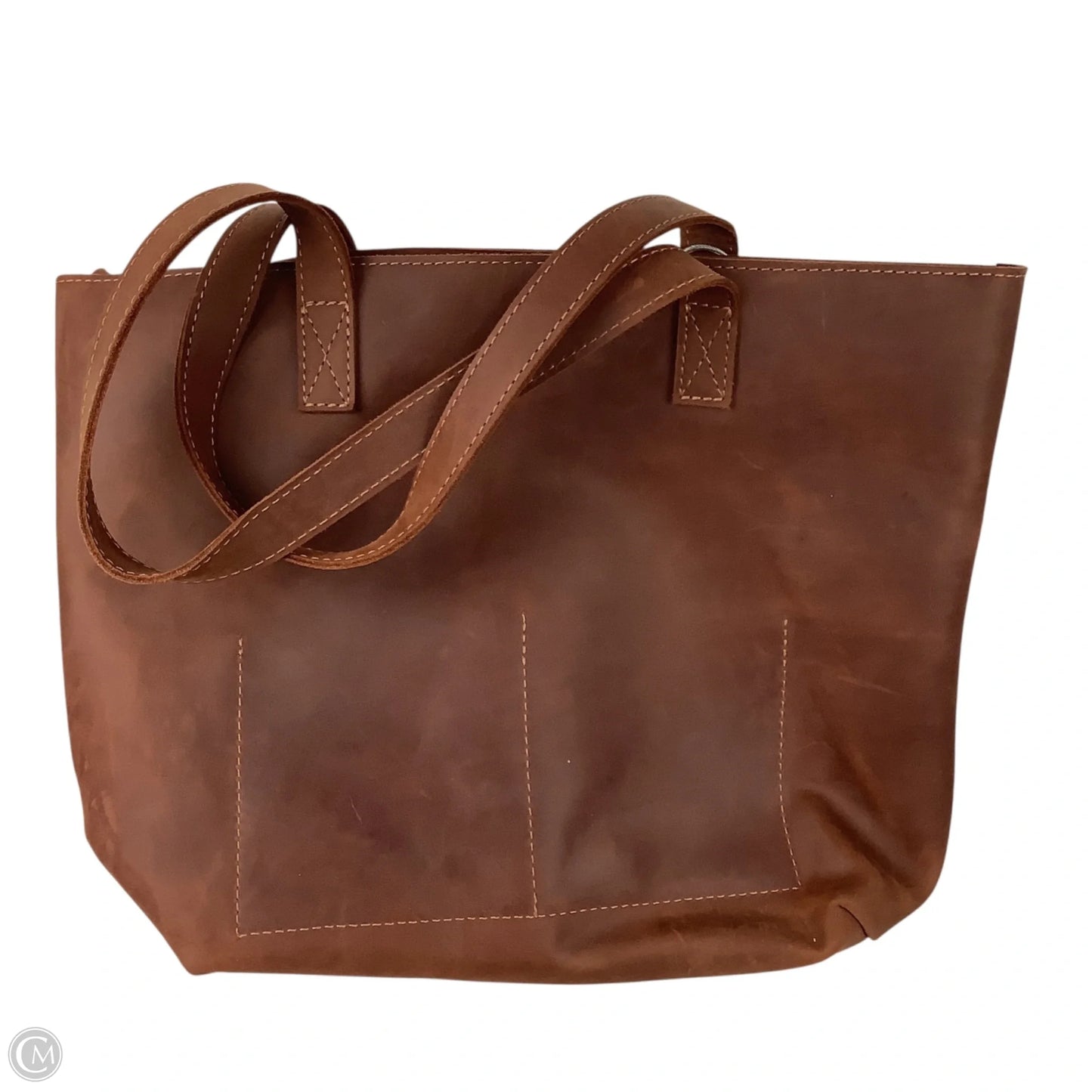 Tote Leather By Cmc, Size: Large
