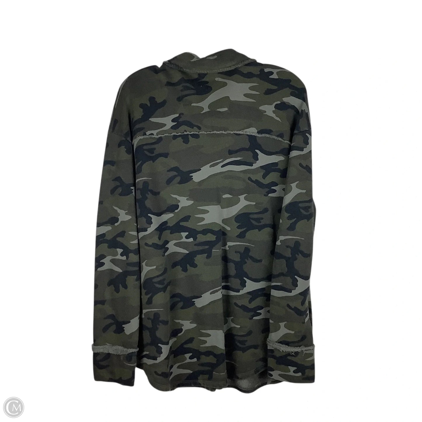 Jacket Shirt By T.la In Camouflage Print, Size: M