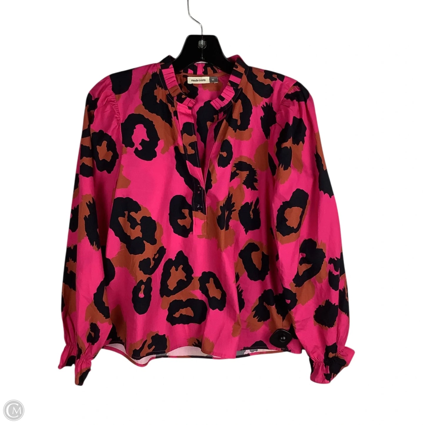 Top Long Sleeve By Clothes Mentor In Pink, Size: M