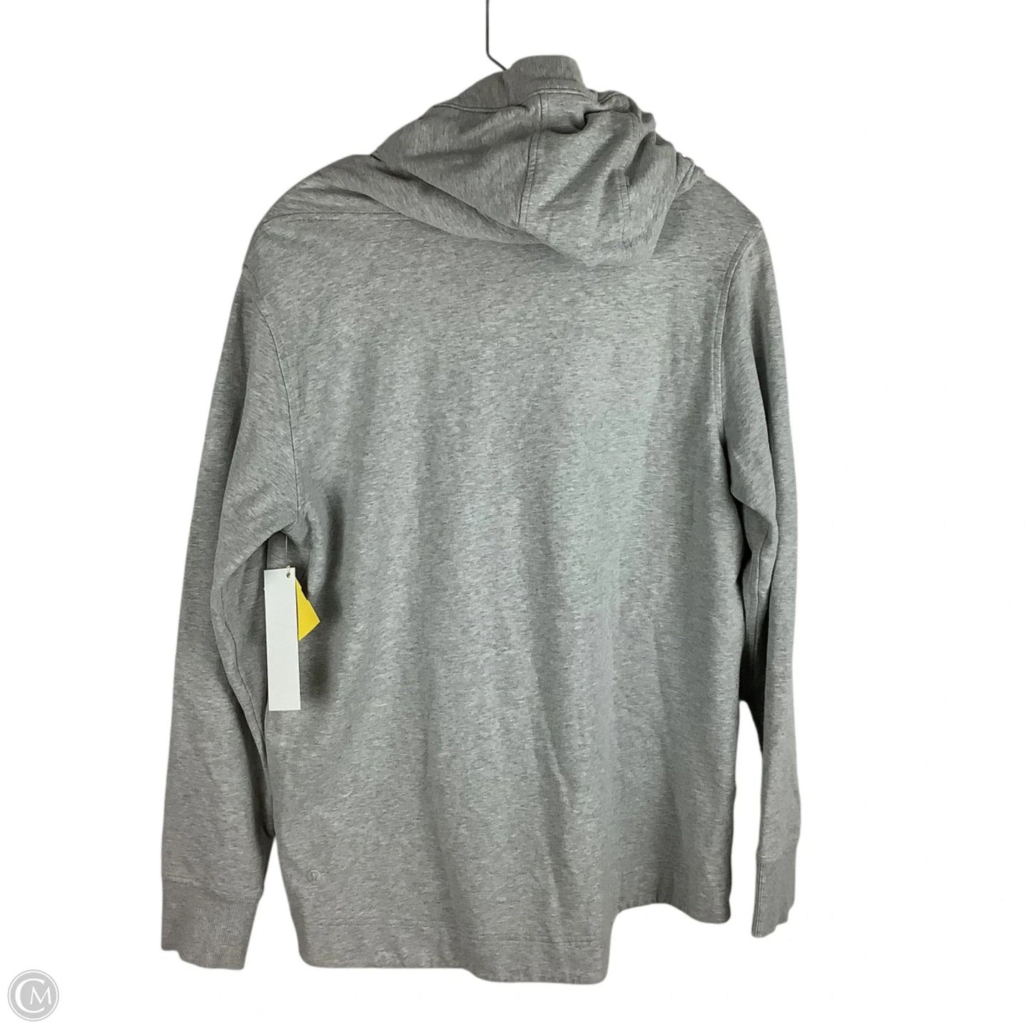 Athletic Sweatshirt Hoodie By Lululemon In Grey, Size: 10