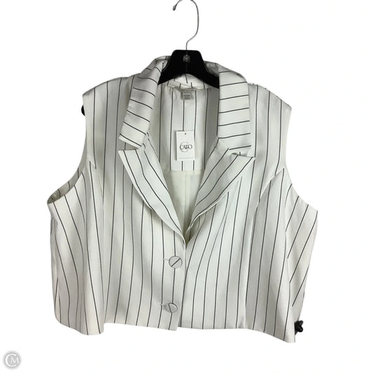Vest Other By Cato In White, Size: 22/24