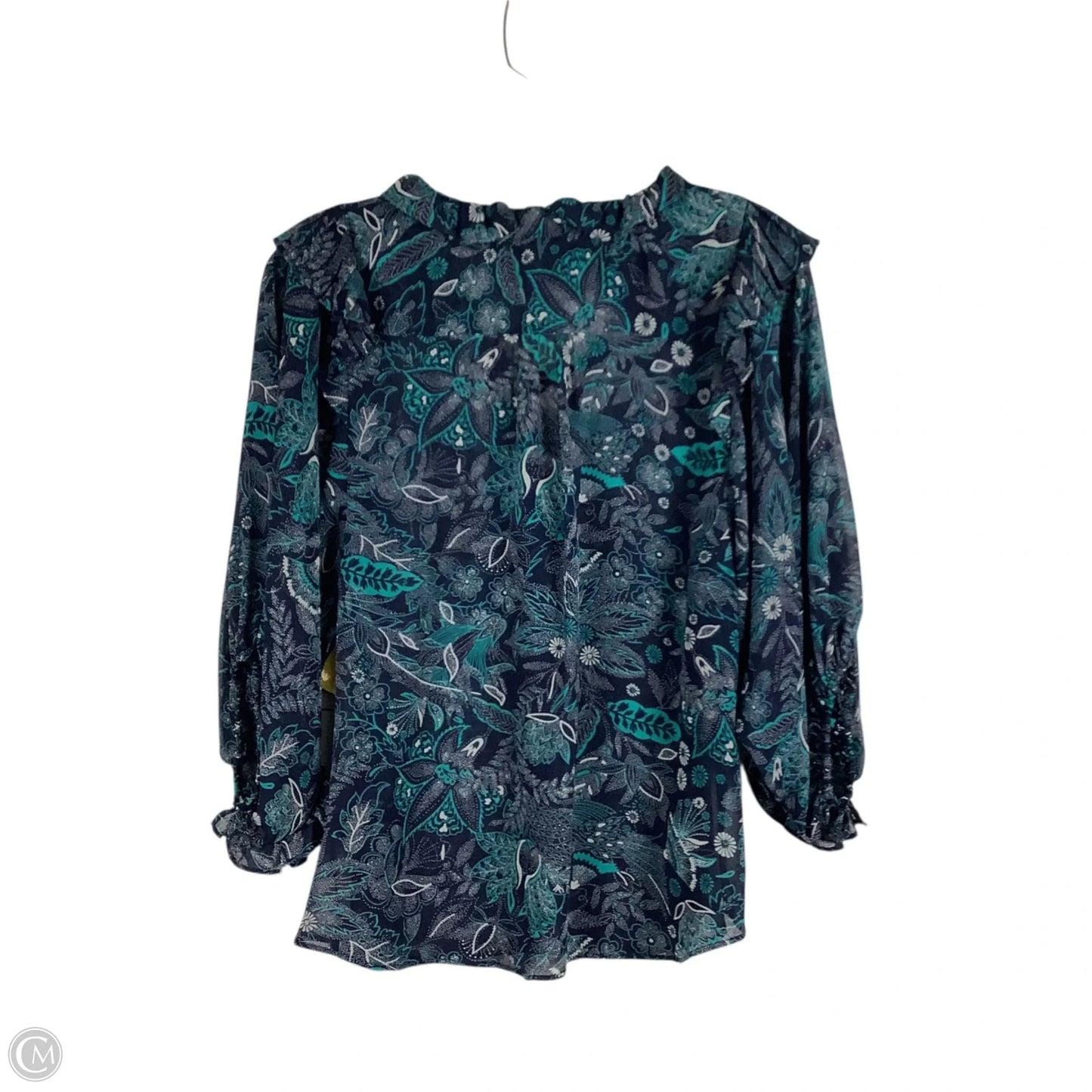 Top Long Sleeve By Anthropologie In Blue, Size: Xs