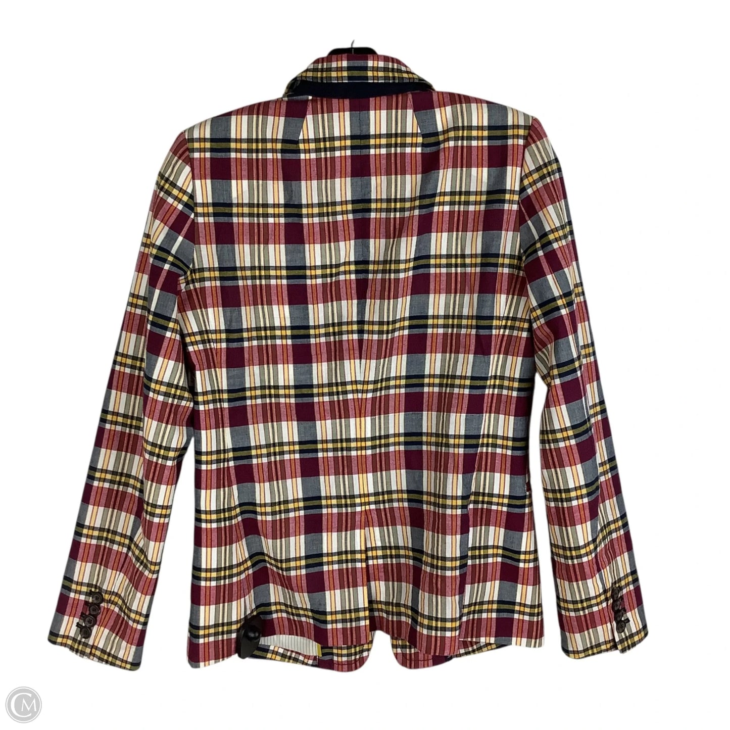 Blazer By J. Crew In Plaid Pattern, Size: 4