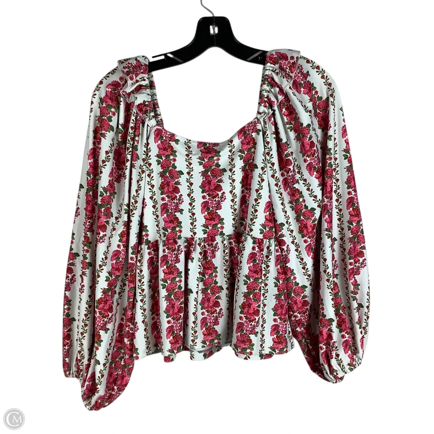 Top Long Sleeve By Cmc In Floral Print, Size: S