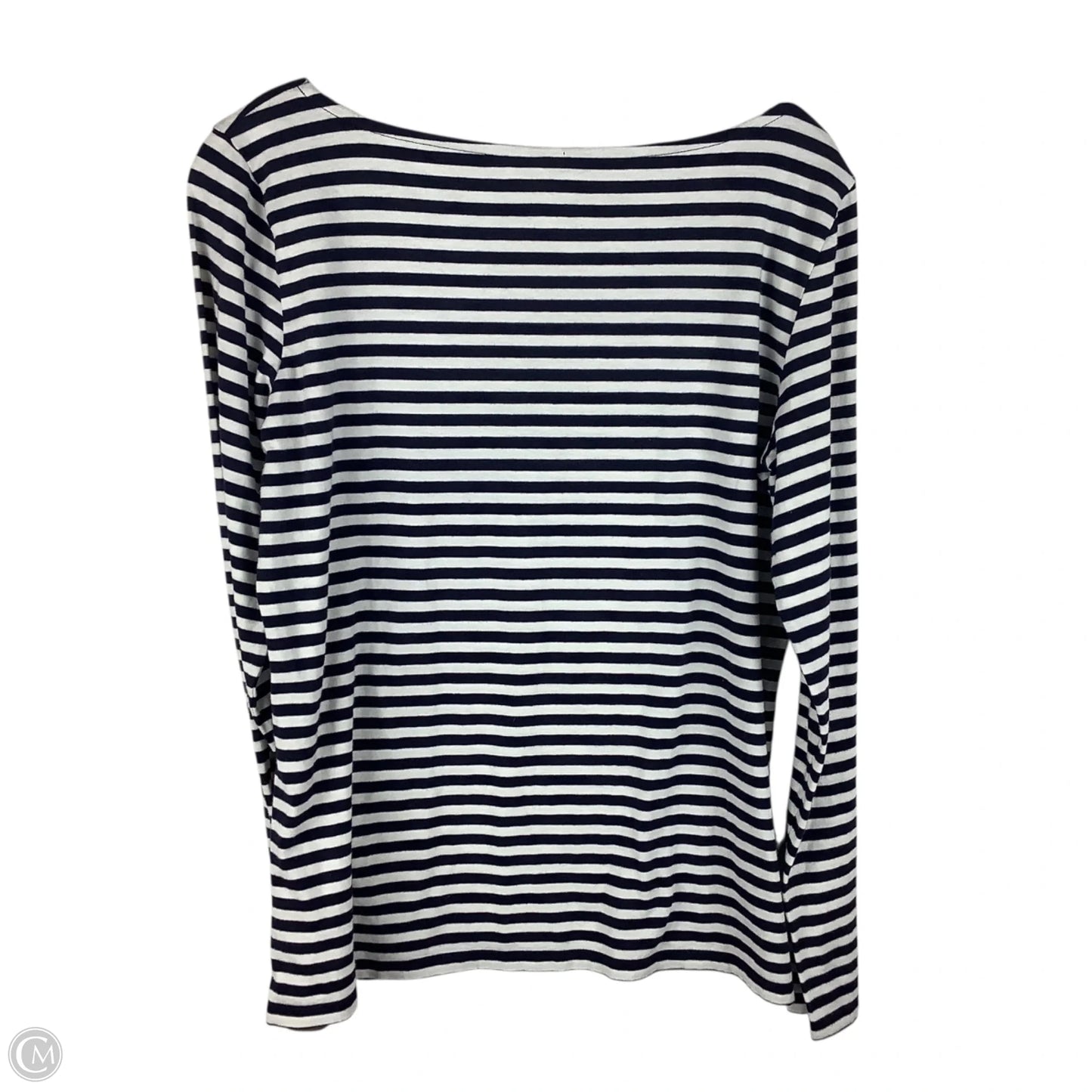 Top Long Sleeve By Talbots In Striped Pattern, Size: S