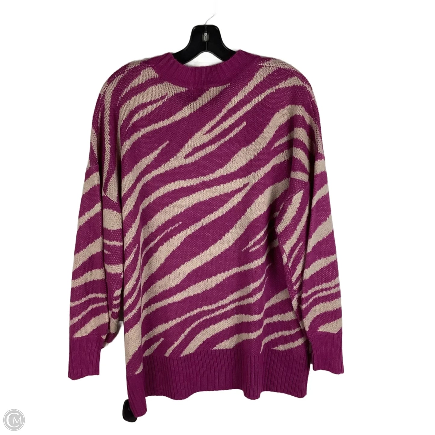 Sweater By Andree By Unit In Pink, Size: 1x