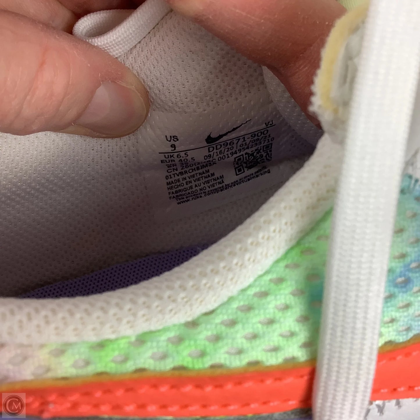 Shoes Athletic By Nike In Purple & White, Size: 9