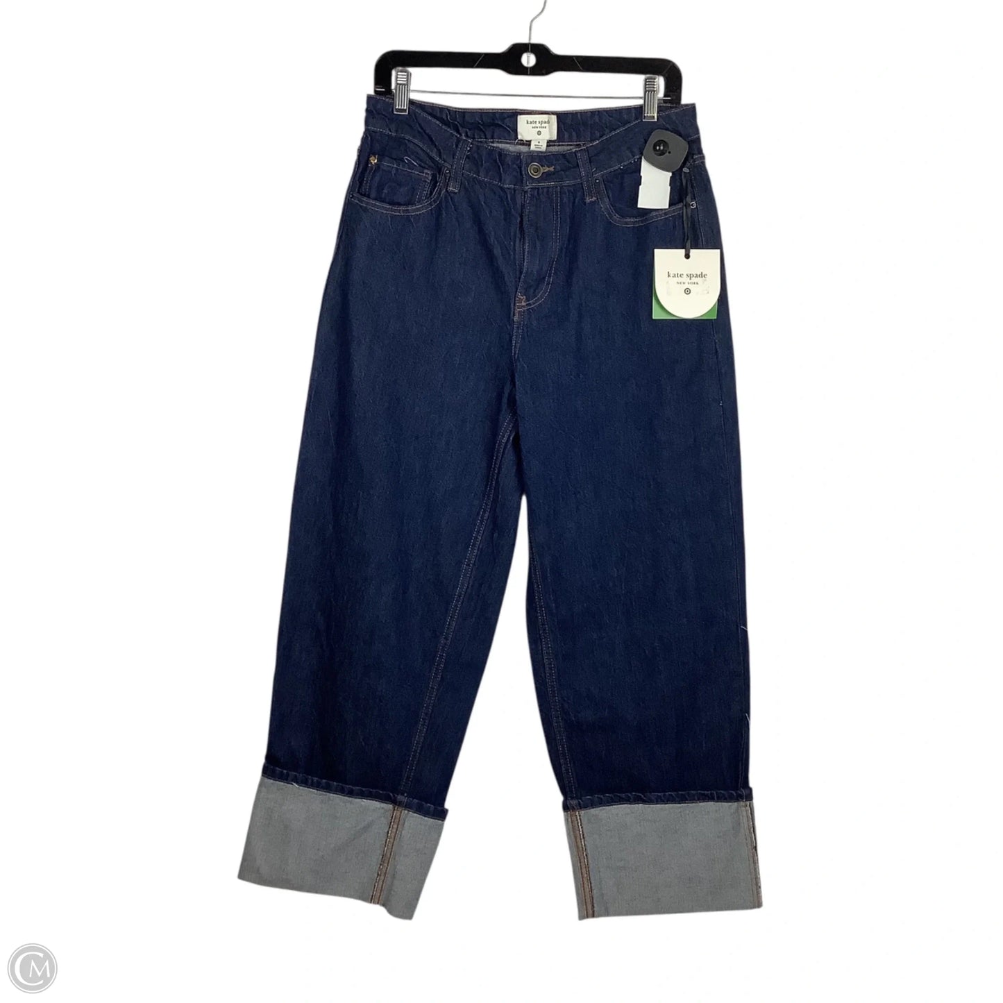 Jeans Wide Leg By Target-designer In Blue Denim, Size: 8