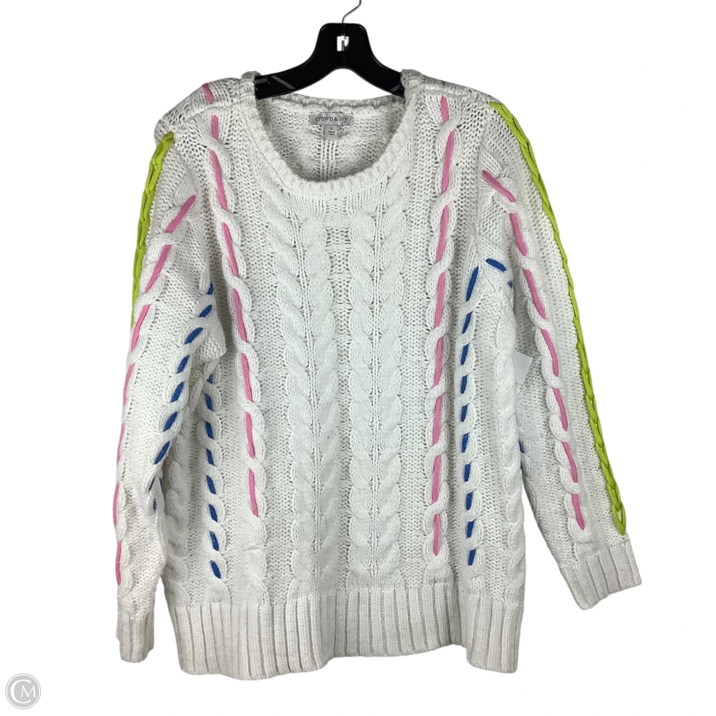 Sweater By Crown And Ivy In White, Size: L